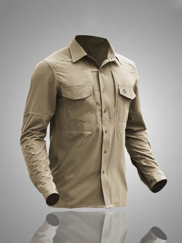 M's Pro Quick Dry Tactical Shirt 5 Pockets sold by Aha Selected
