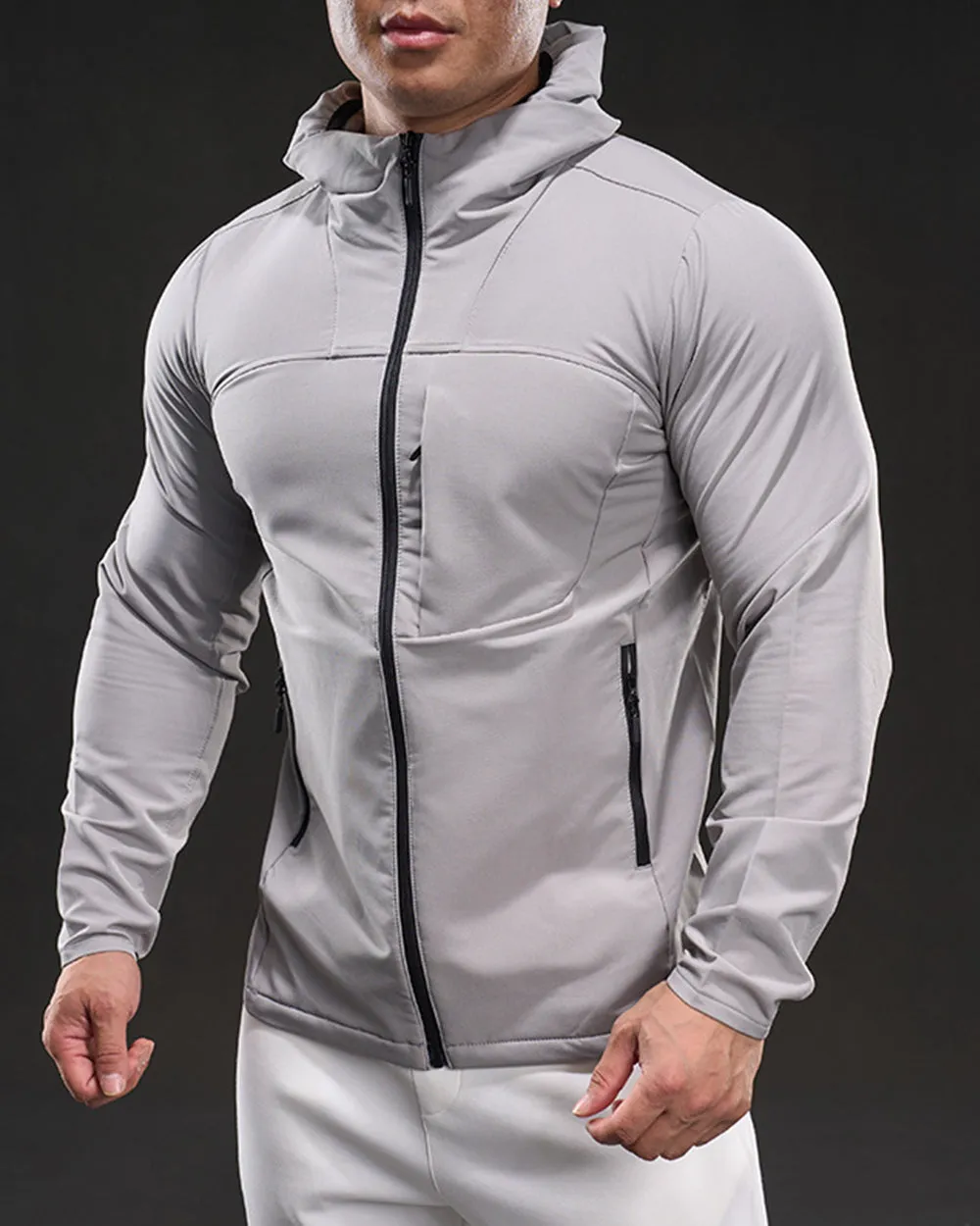 Fleece-Lined Athletic Hooded Full Zip Jacket sold by Aha Selected product image thumbnail 4