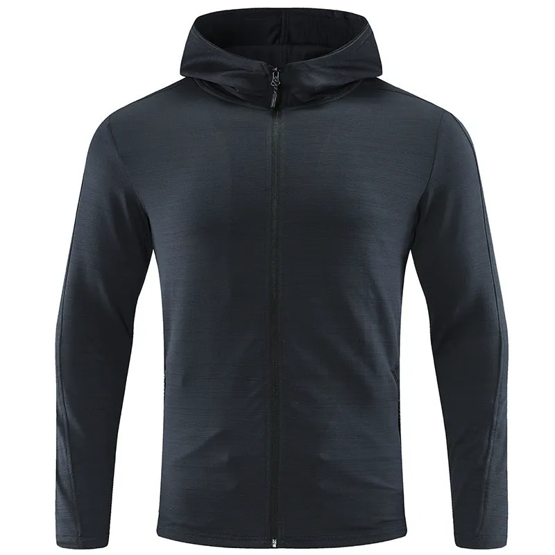 Athletic Slim-Fit Hooded Full Zip Jacket sold by Aha Selected product image thumbnail 5