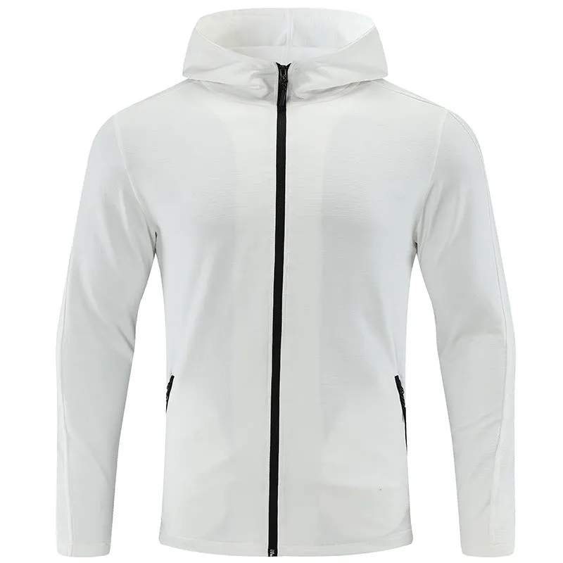 Athletic Slim-Fit Hooded Full Zip Jacket sold by Aha Selected product image thumbnail 3