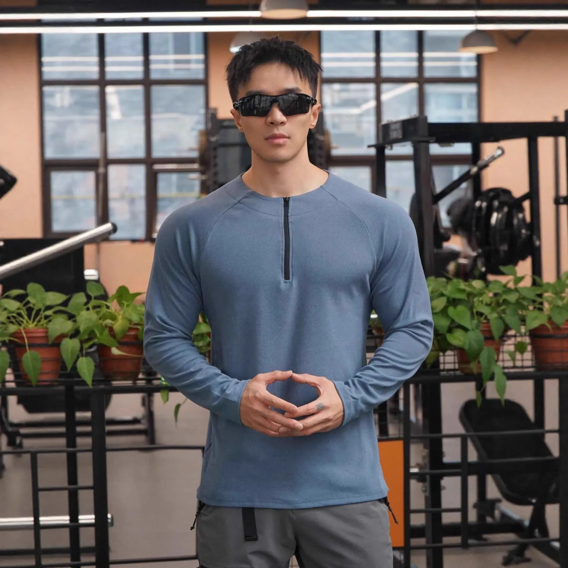 Men’s Thermal Fleece-Lined Quarter-Zip Performance Top sold by Aha Selected product image thumbnail 2