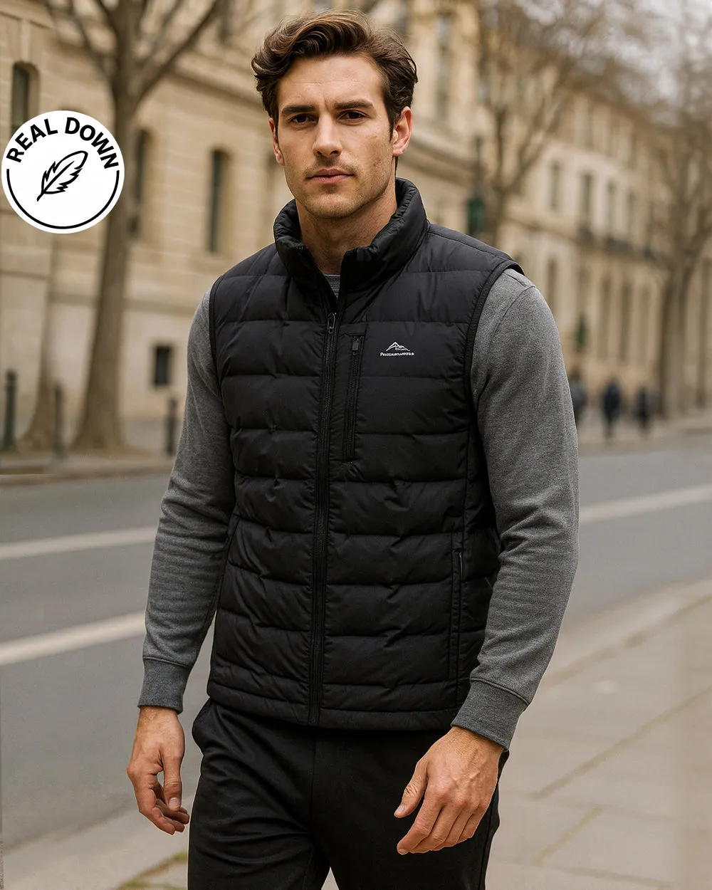 Hybrid Performance Down Vest sold by Aha Selected