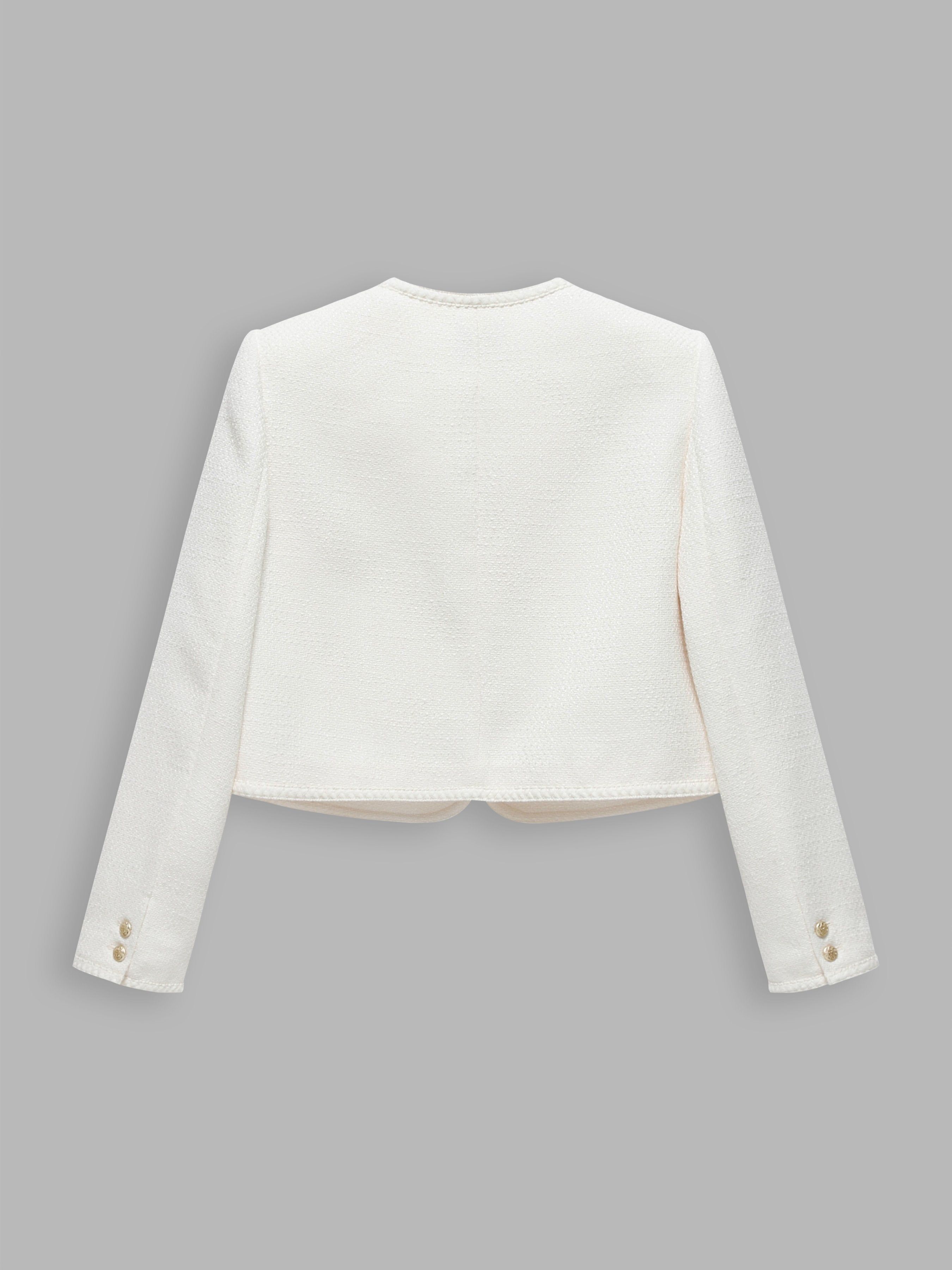 Woven Tweed Patchwork Jacket sold by Aha Selected product image thumbnail 2