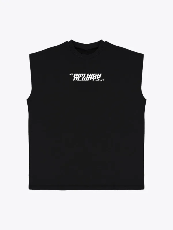 Drop Shoulder Cut Offs Print Stretch Tank(Final Sale–No Return or Exchange) sold by Aha Selected