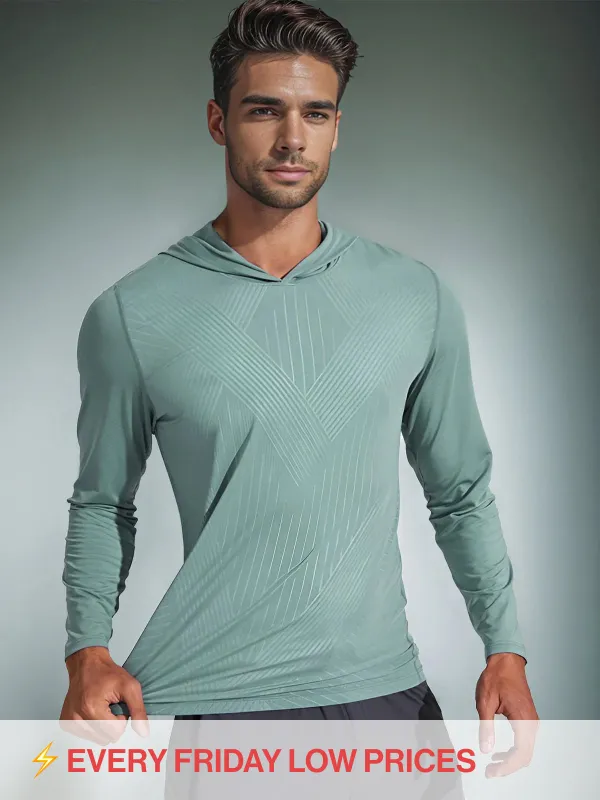 Quick Dry V Neck Stealth Hoodie Baselayer(Final Sale–No Return or Exchange) sold by Aha Selected