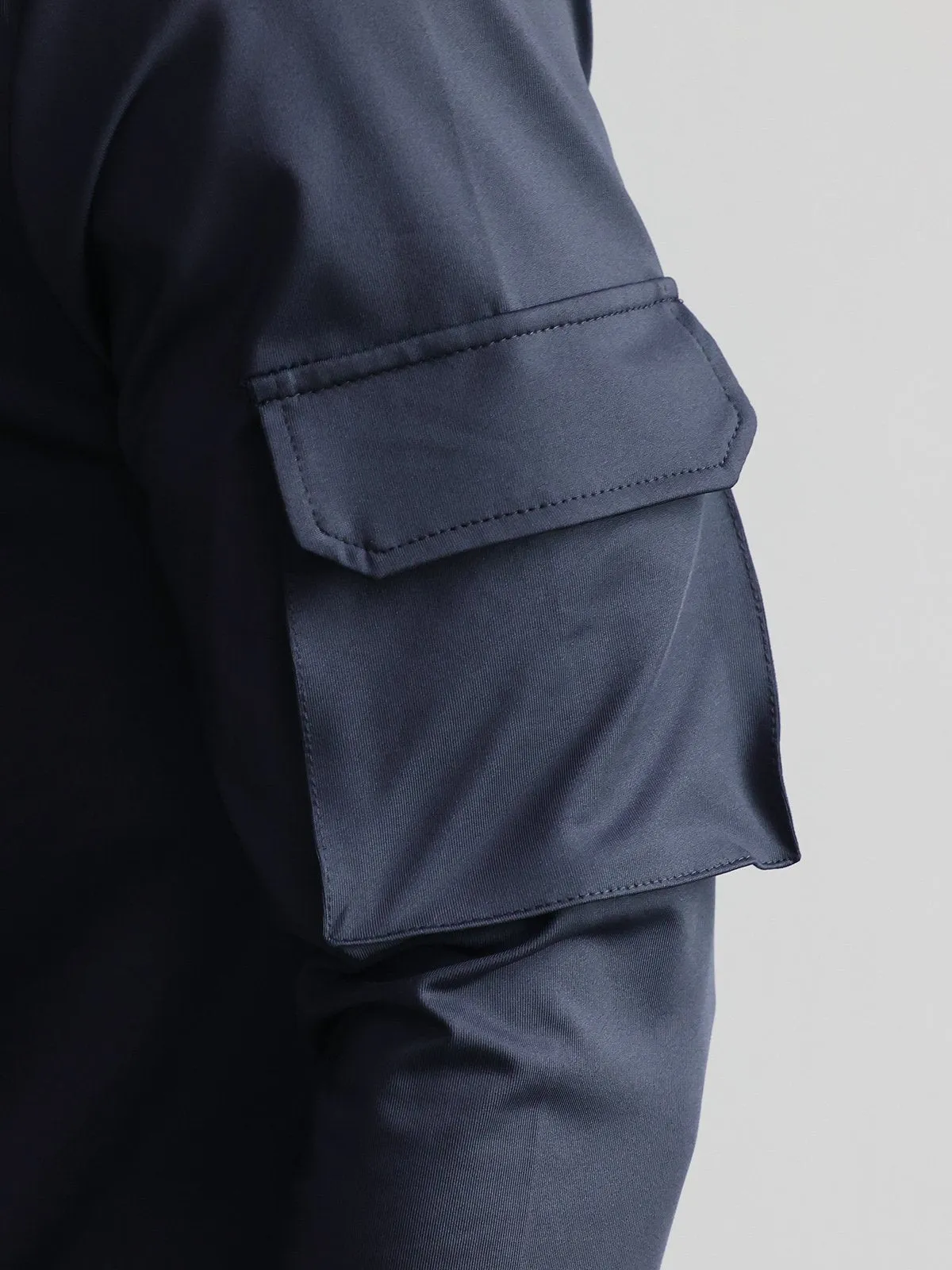 Cargo Pocket 1/4 Zip long Sleeves Shirt(Final Sale–No Return or Exchange) sold by Aha Selected product image thumbnail 4
