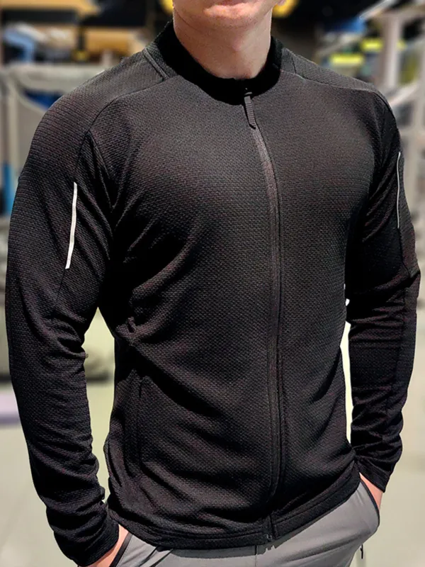 Performance Waffle Full-Zip Training Long Sleeve Shirt sold by Aha Selected