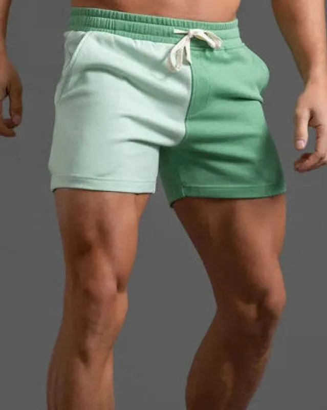 Men’s Two-Tone Colorblock Drawstring Shorts made by Aha Selected