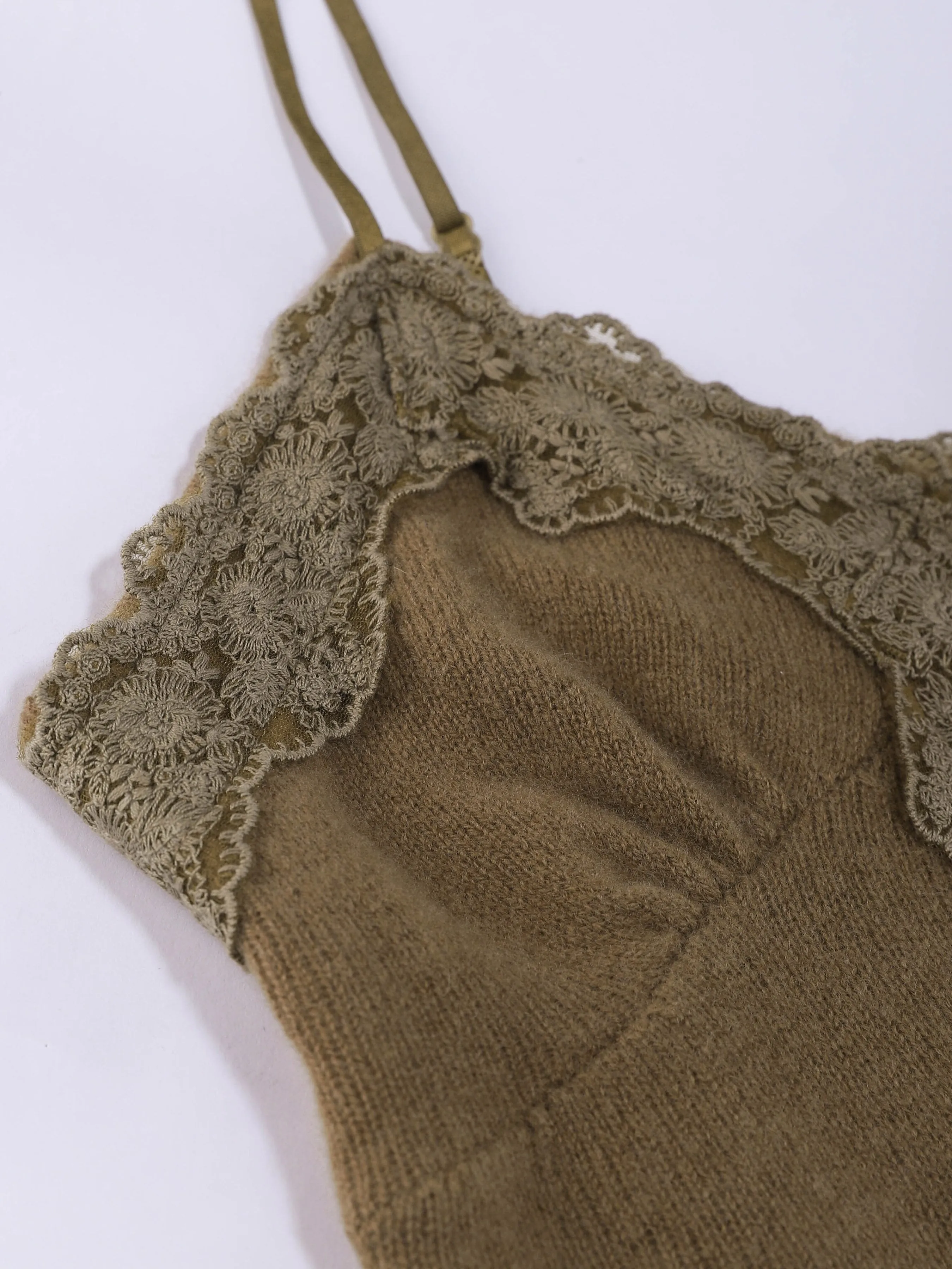Strap Lace-Paneled Knitted Vest sold by Aha Selected product image thumbnail 4
