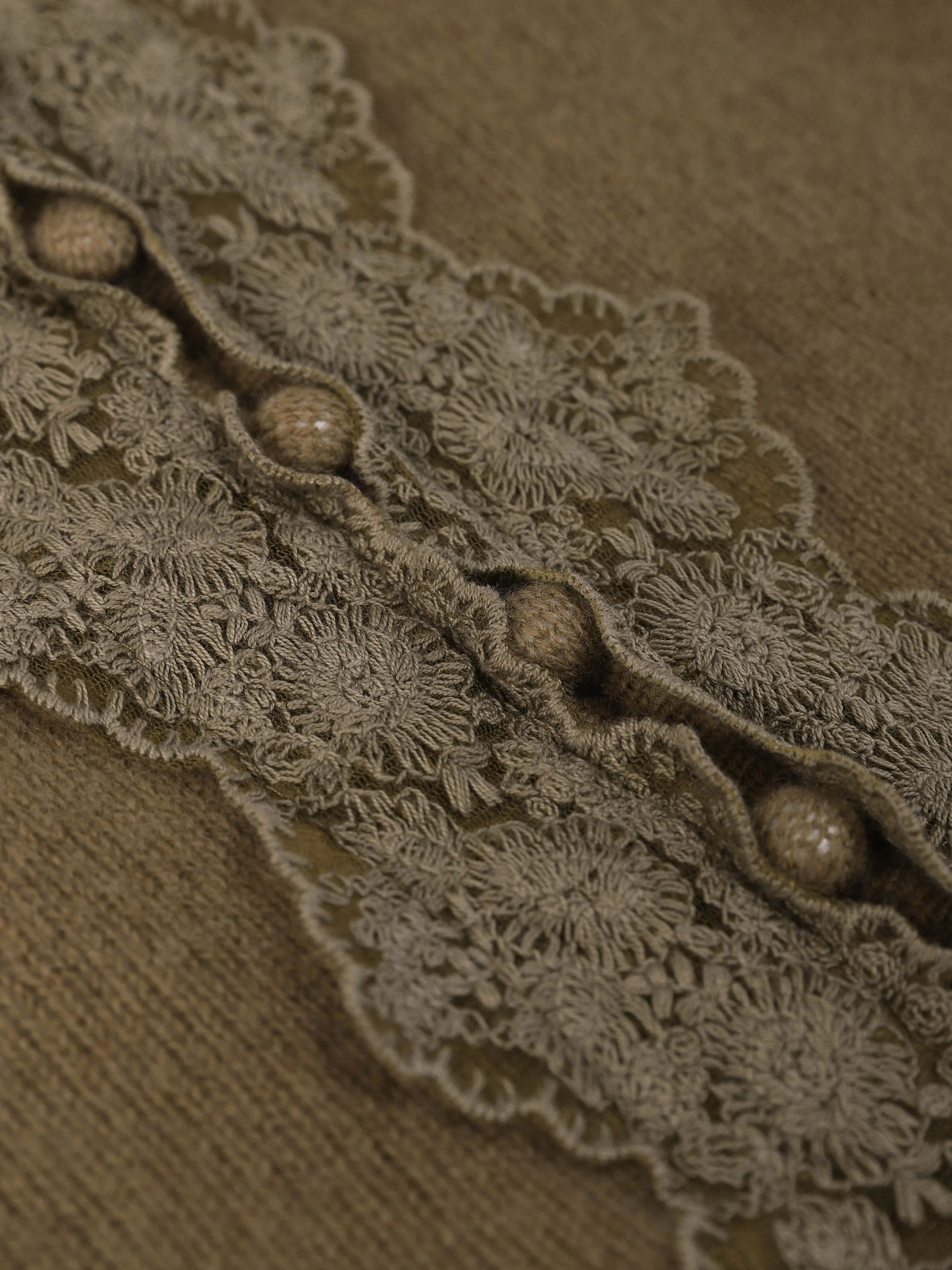 Strap Lace-Paneled Knitted Vest sold by Aha Selected product image thumbnail 3