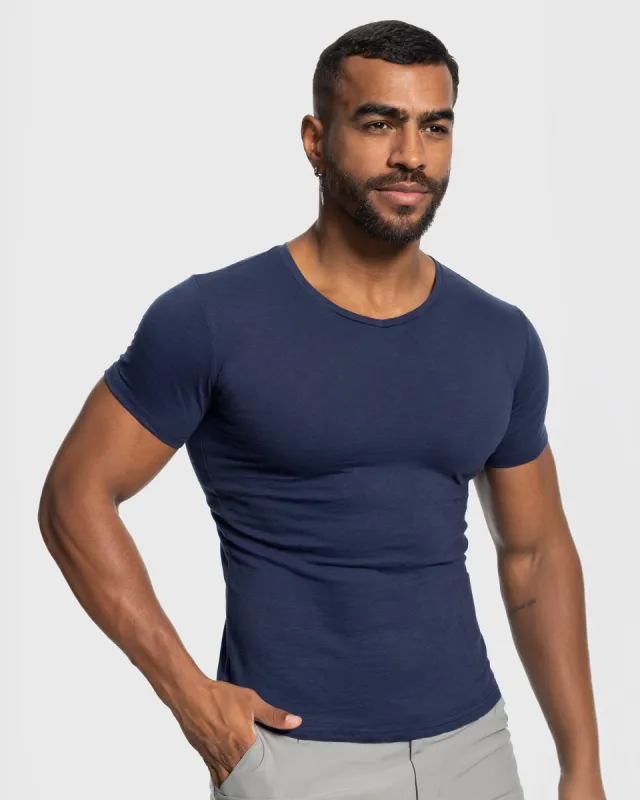 Slub V-neck T-shirt New sold by Aha Selected