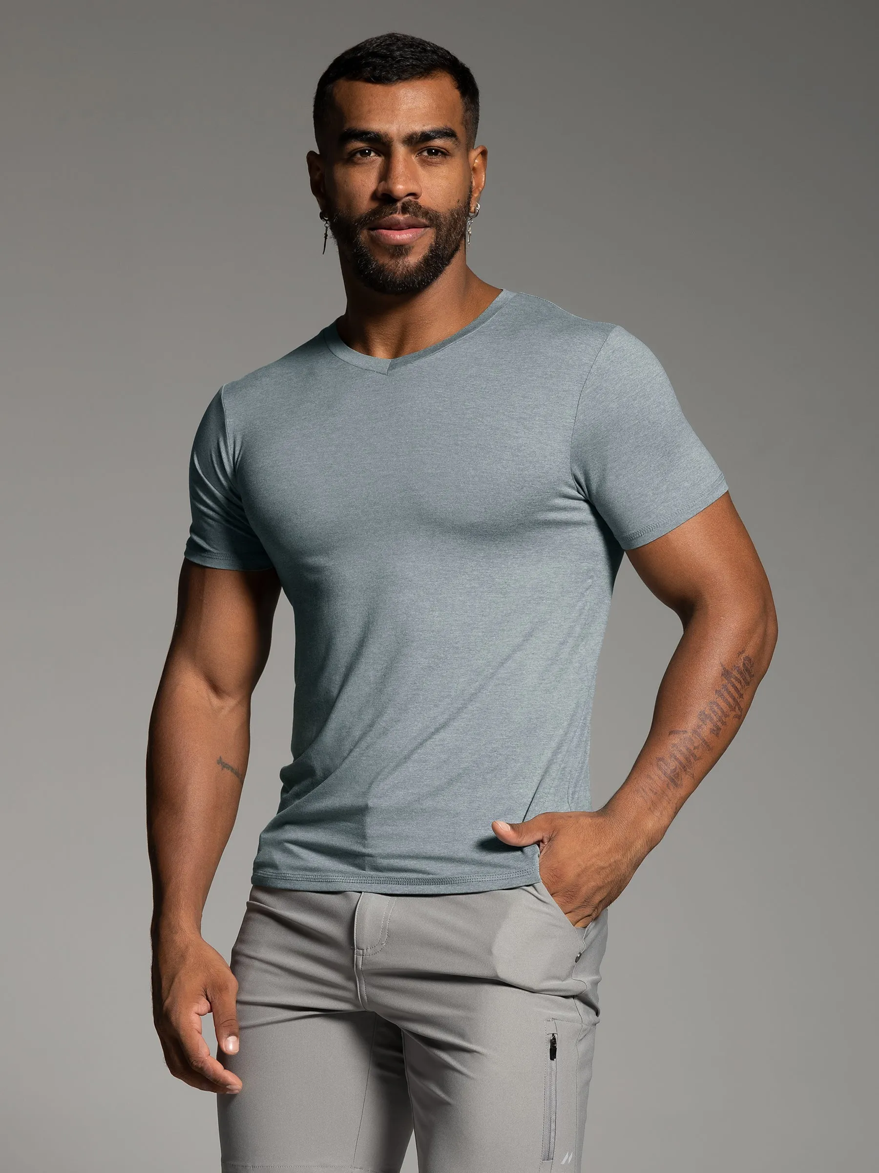 Softest Performance Stretch V-neck Tee sold by Aha Selected product image thumbnail 2