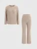 Knitted Sweater & Wide Leg Pant 2 Piece Lounge Set sold by Aha Selected