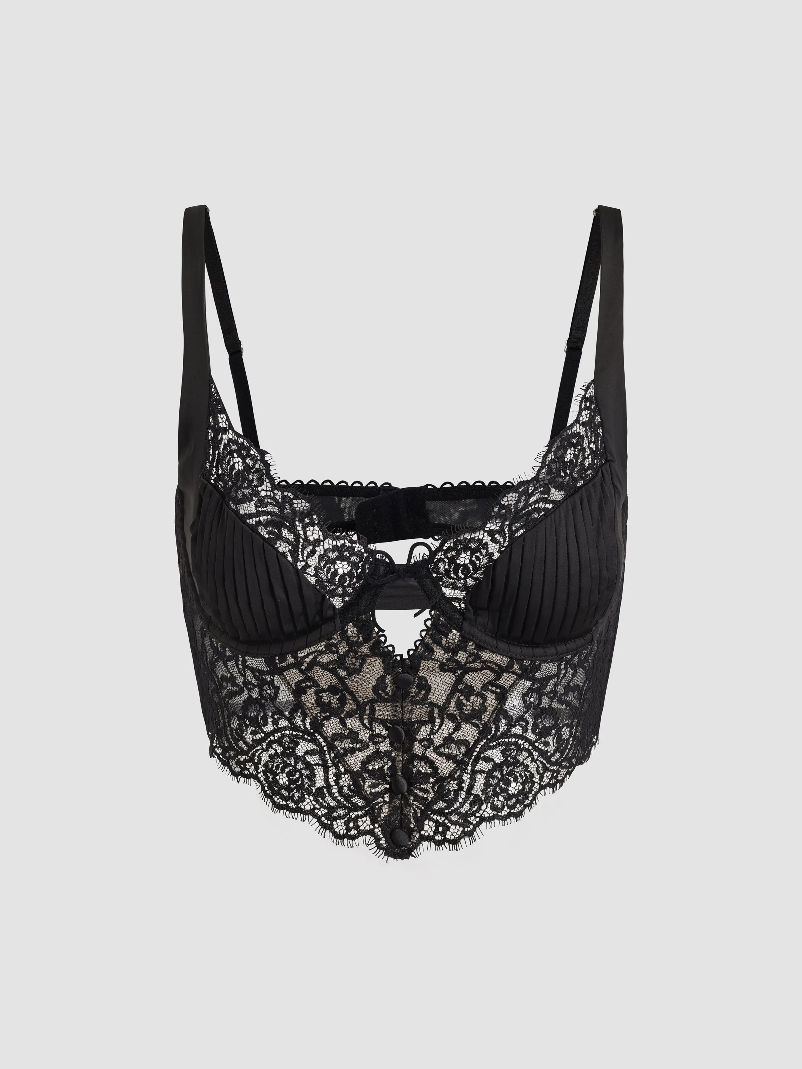 Lace Satin Bra sold by Aha Selected
