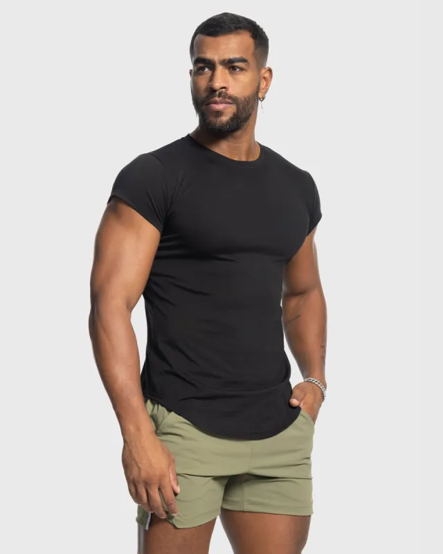 All Day Elite Cap Sleeve Muscle Fit Tee sold by Aha Selected
