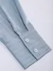 Satin Striped Oversized Long Sleeve Shirt sold by Aha Selected