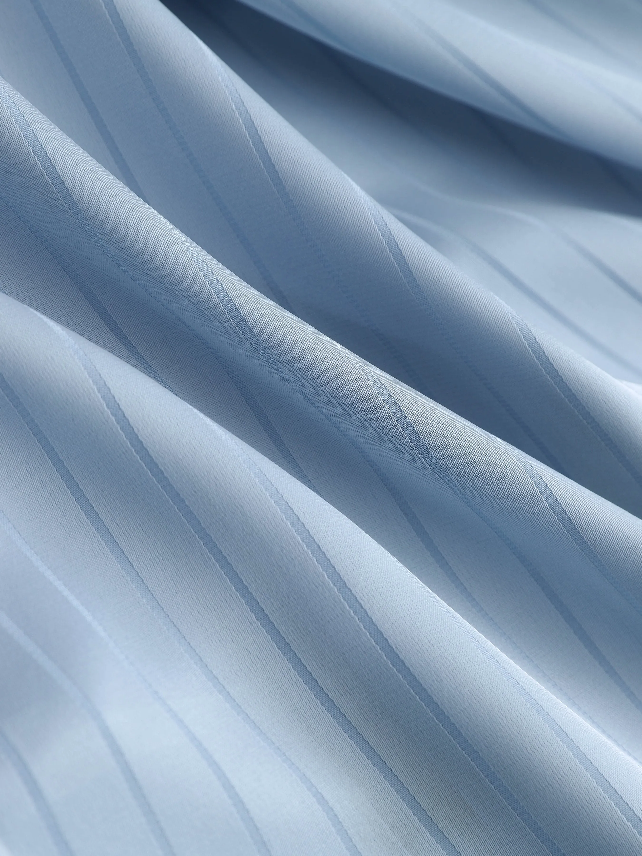 Satin Striped Belted Shirt Dress sold by Aha Selected product image thumbnail 4