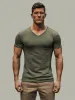 Slub Cotton V-neck T-shirt sold by Aha Selected