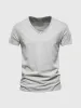 Slub Cotton V-neck T-shirt sold by Aha Selected