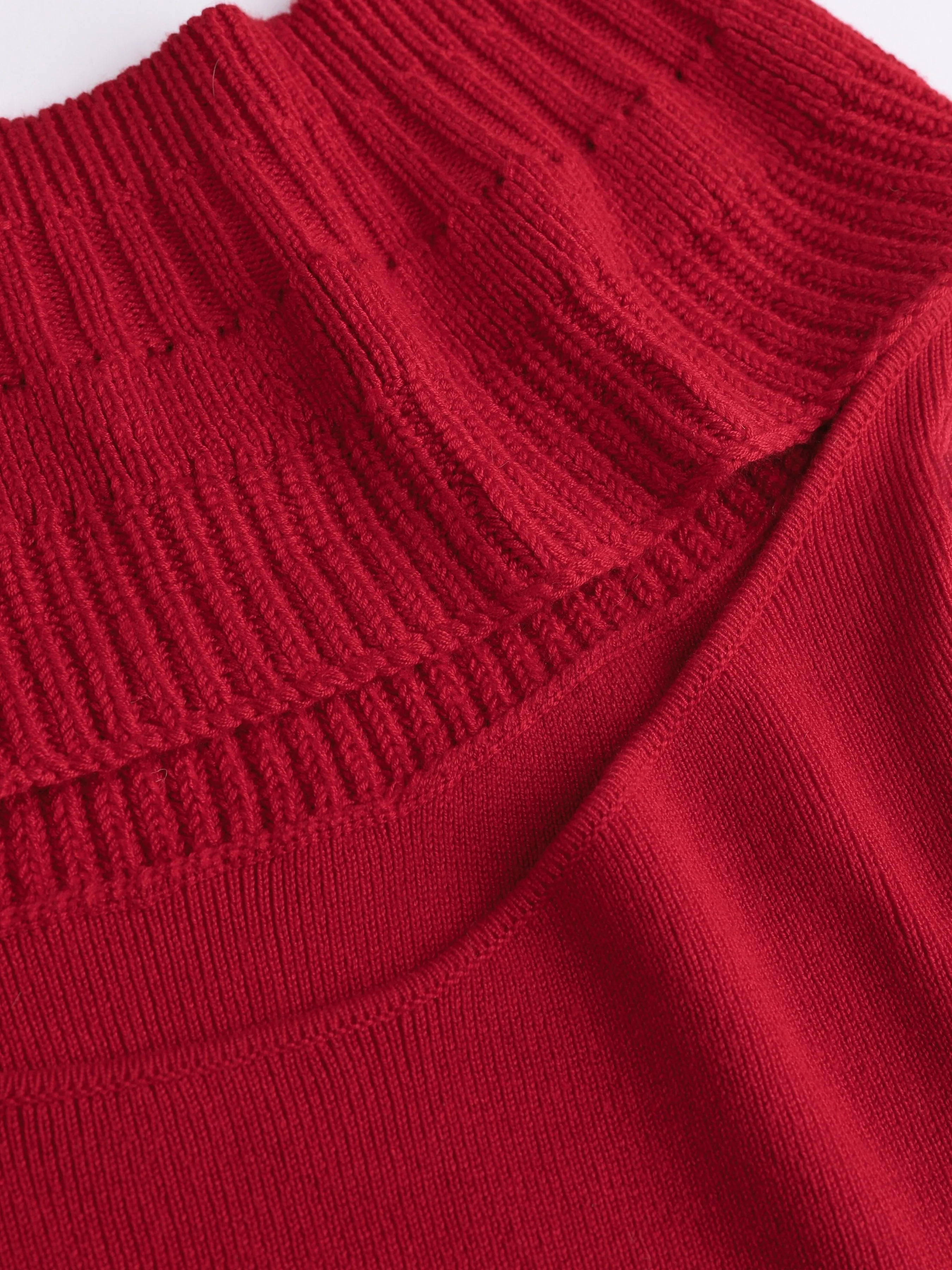 Women's Cropped One-Shoulder Sweater sold by Aha Selected product image thumbnail 3