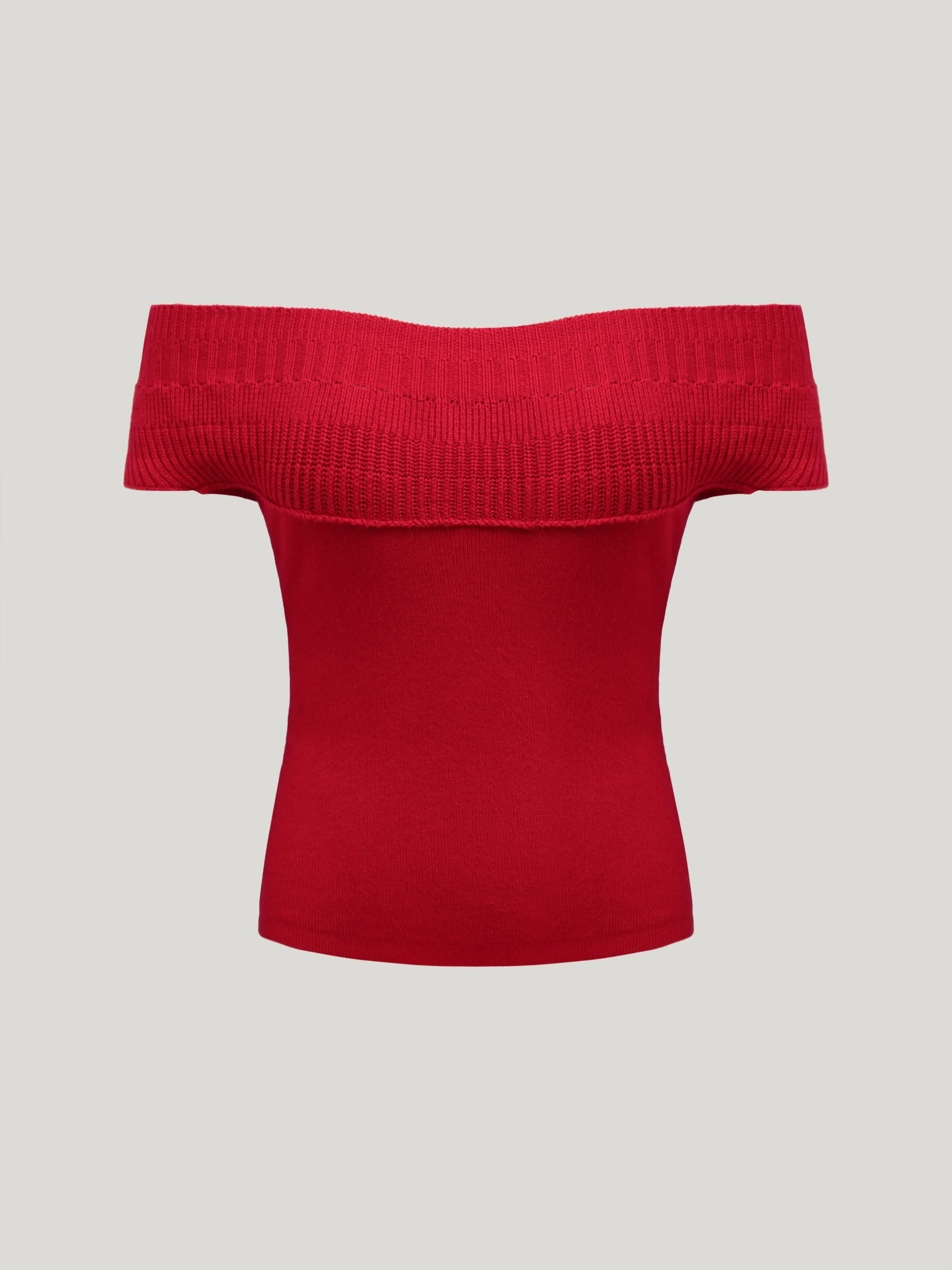 Women's Cropped One-Shoulder Sweater sold by Aha Selected