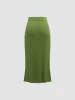 Elegant Casual Knitted Skirt sold by Aha Selected
