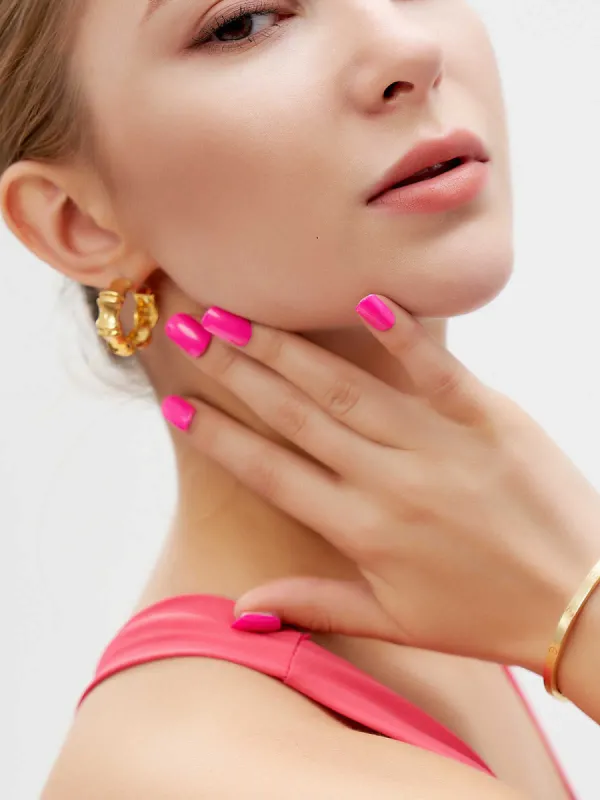 24pcs Solid Color Short Squoval Fake Nail sold by Aha Selected