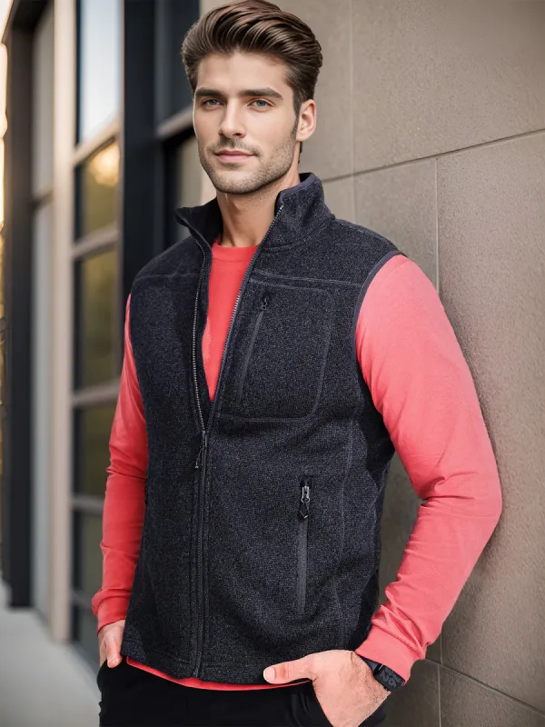 Recycled Tech Sherpa Vest sold by Aha Selected