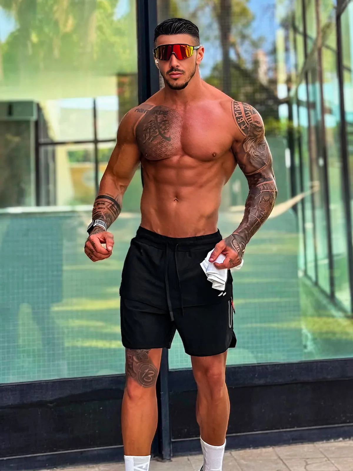 5" Stay Cool 4-pocket Stretch Short sold by Aha Selected