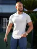 Kore Curved Hem T-shirt Muscle Fit Crew Neck sold by Aha Selected