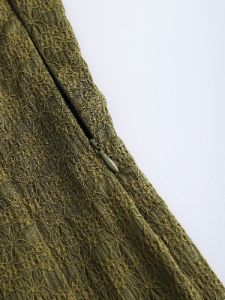 Knitted Lace Ruffle Hem Sweetheart Neck Dress sold by Aha Selected