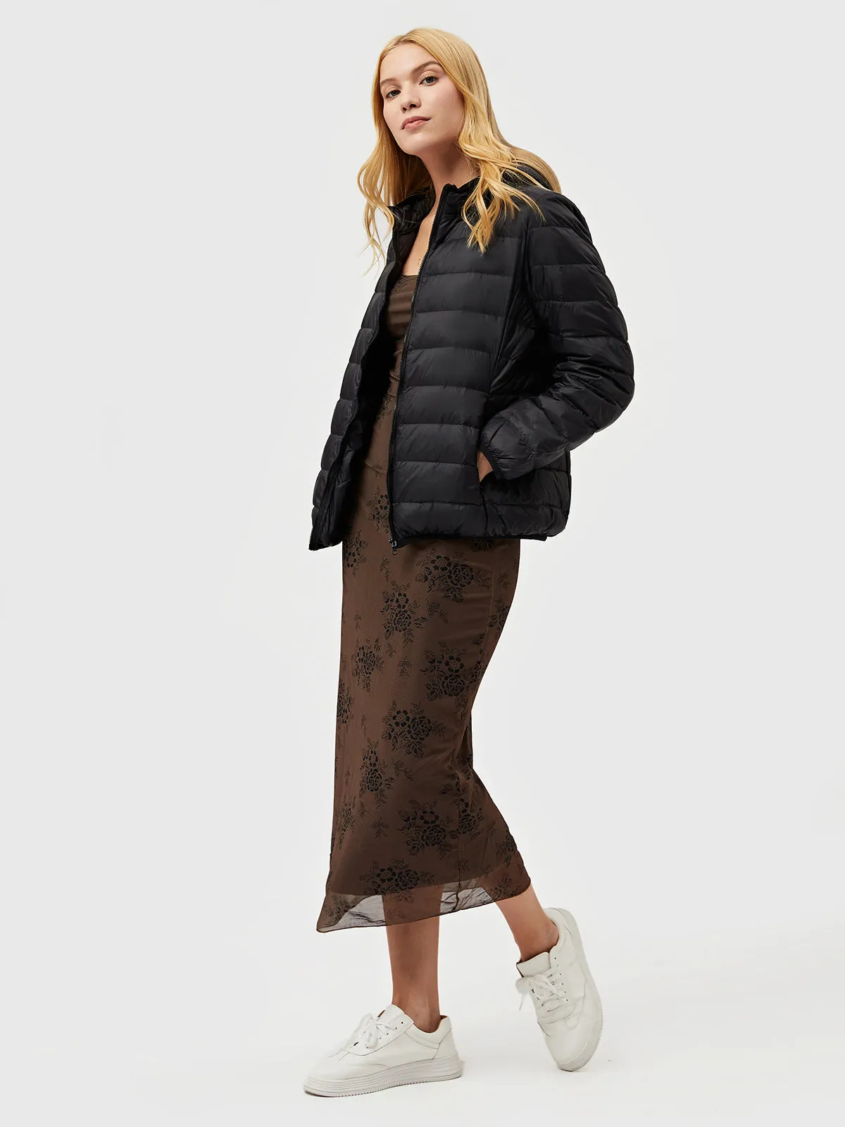 Featherweight Packable Down Puffer Hooded Jacket sold by Aha Selected product image thumbnail 2