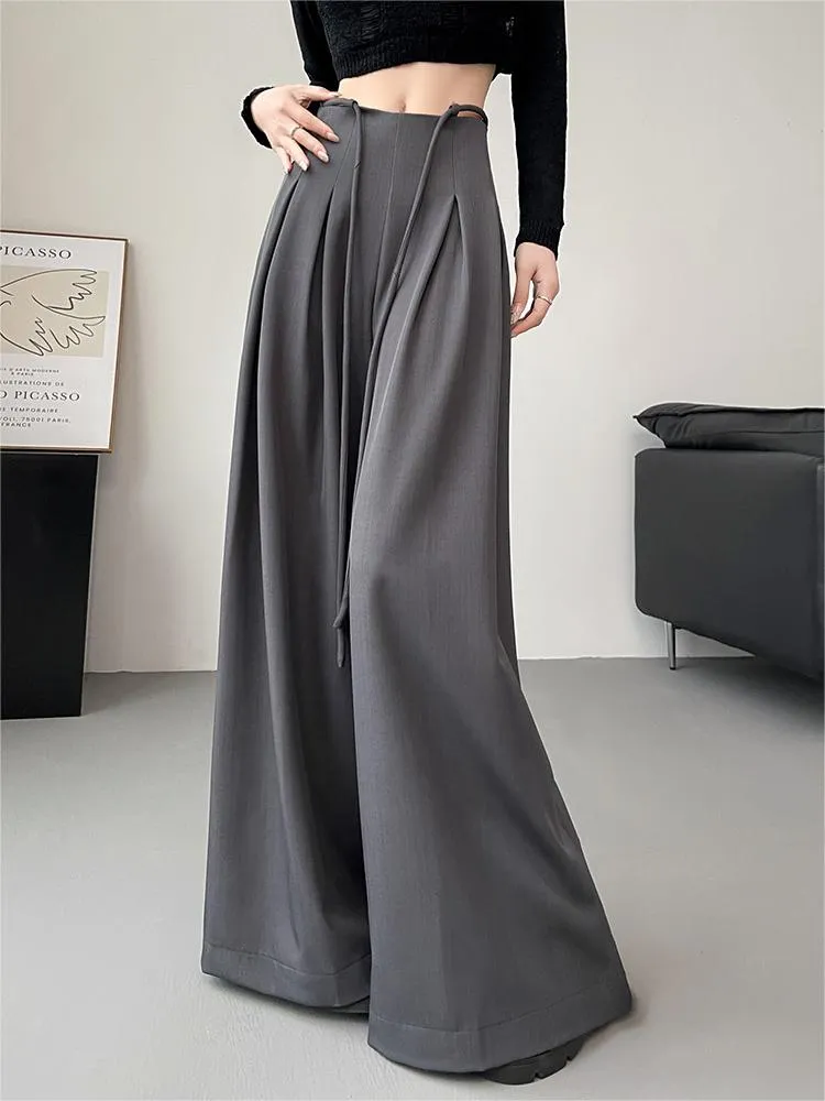 Waistband Pleated Palazzo Wide-Leg Pants sold by Aha Selected product image thumbnail 4