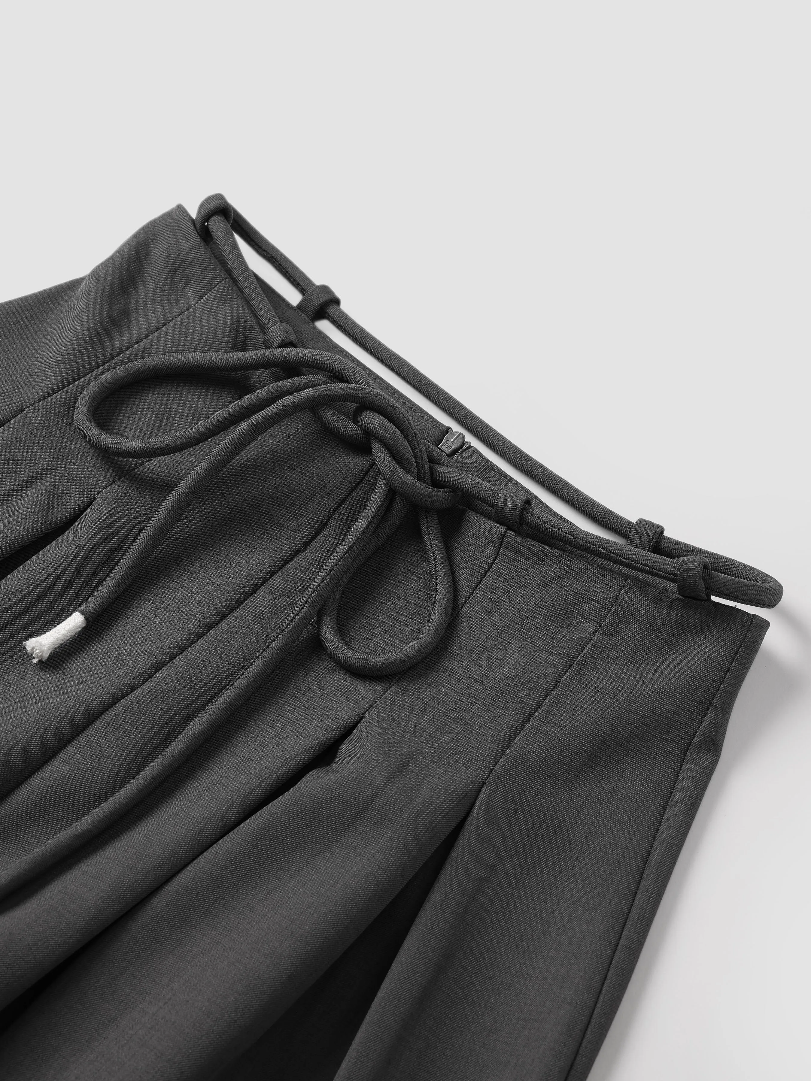 Waistband Pleated Palazzo Wide-Leg Pants sold by Aha Selected product image thumbnail 3