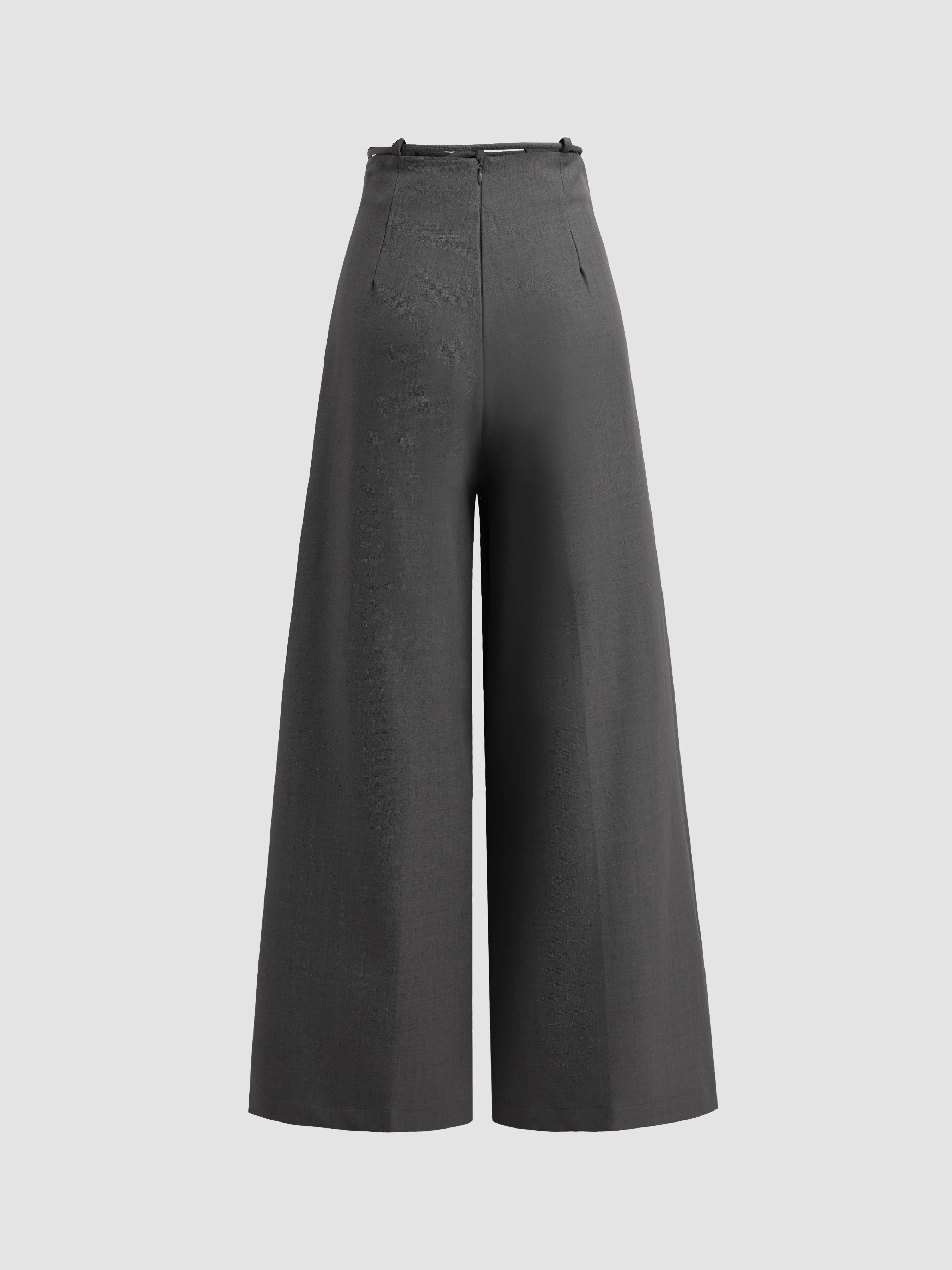 Waistband Pleated Palazzo Wide-Leg Pants sold by Aha Selected product image thumbnail 5