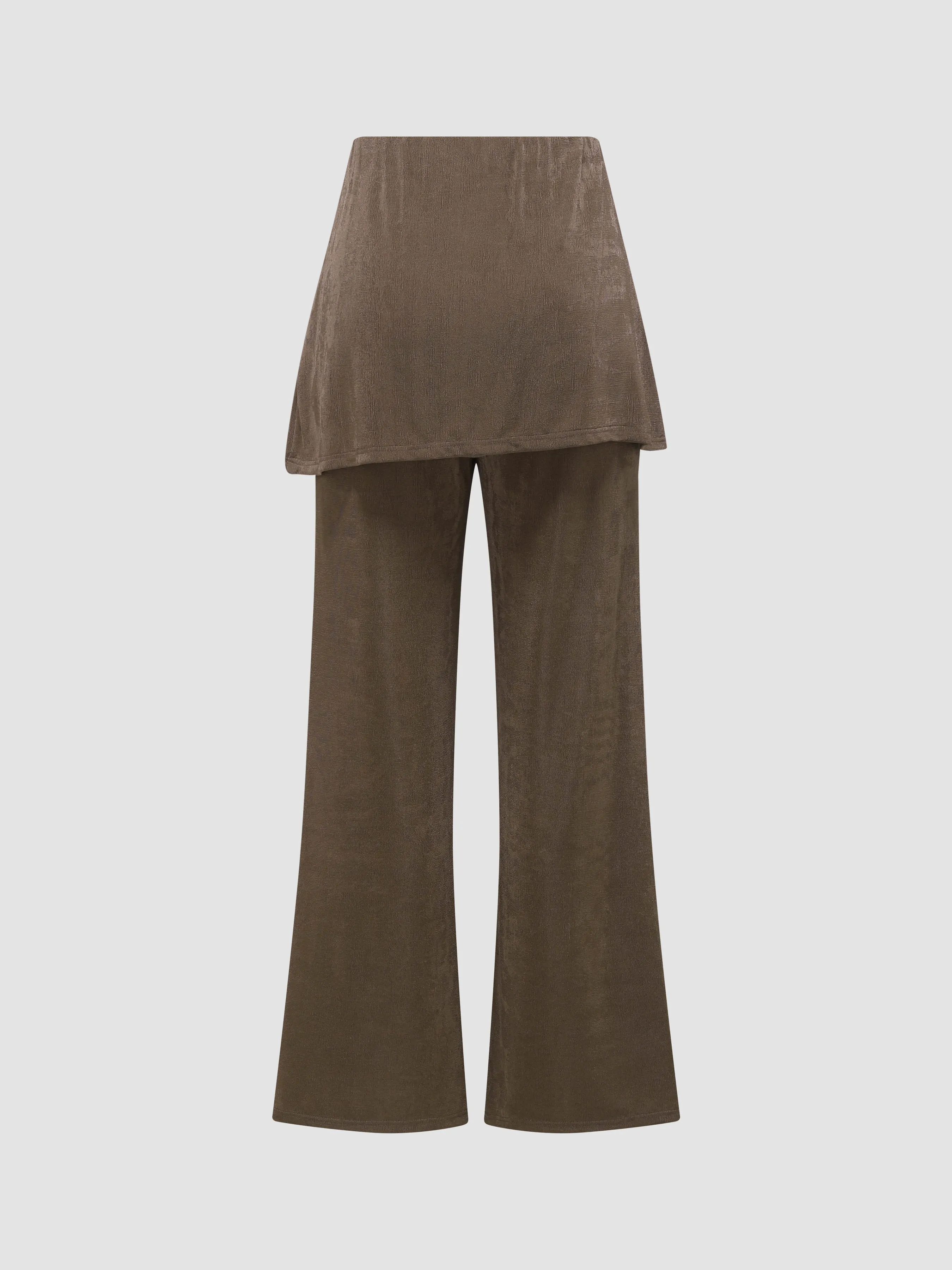 Faux Two-Piece Knitted Straight Skirt Pants sold by Aha Selected product image thumbnail 2