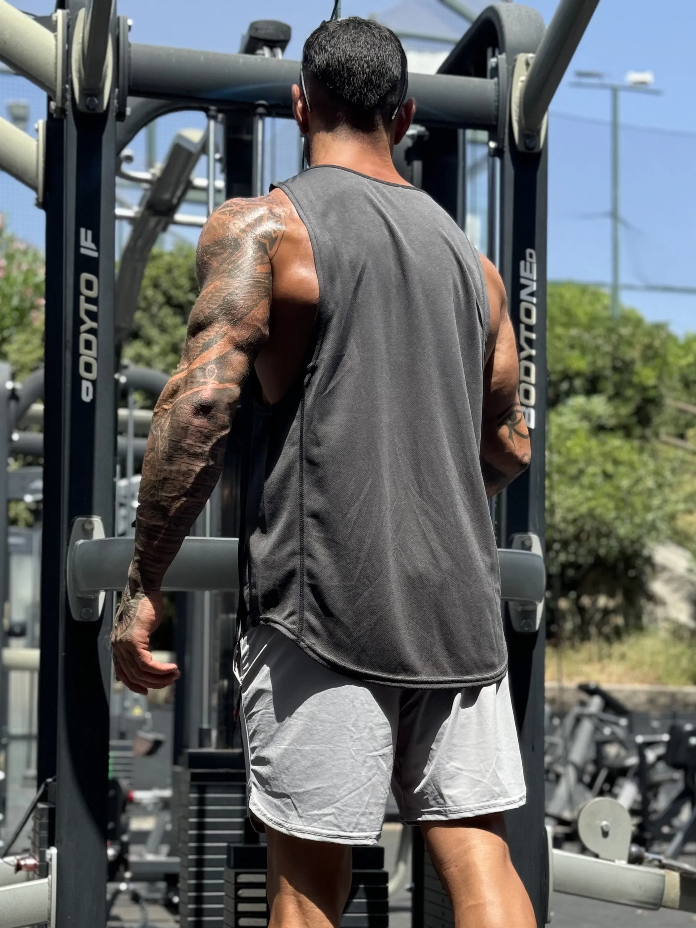 Mesh Gym Tank sold by Aha Selected