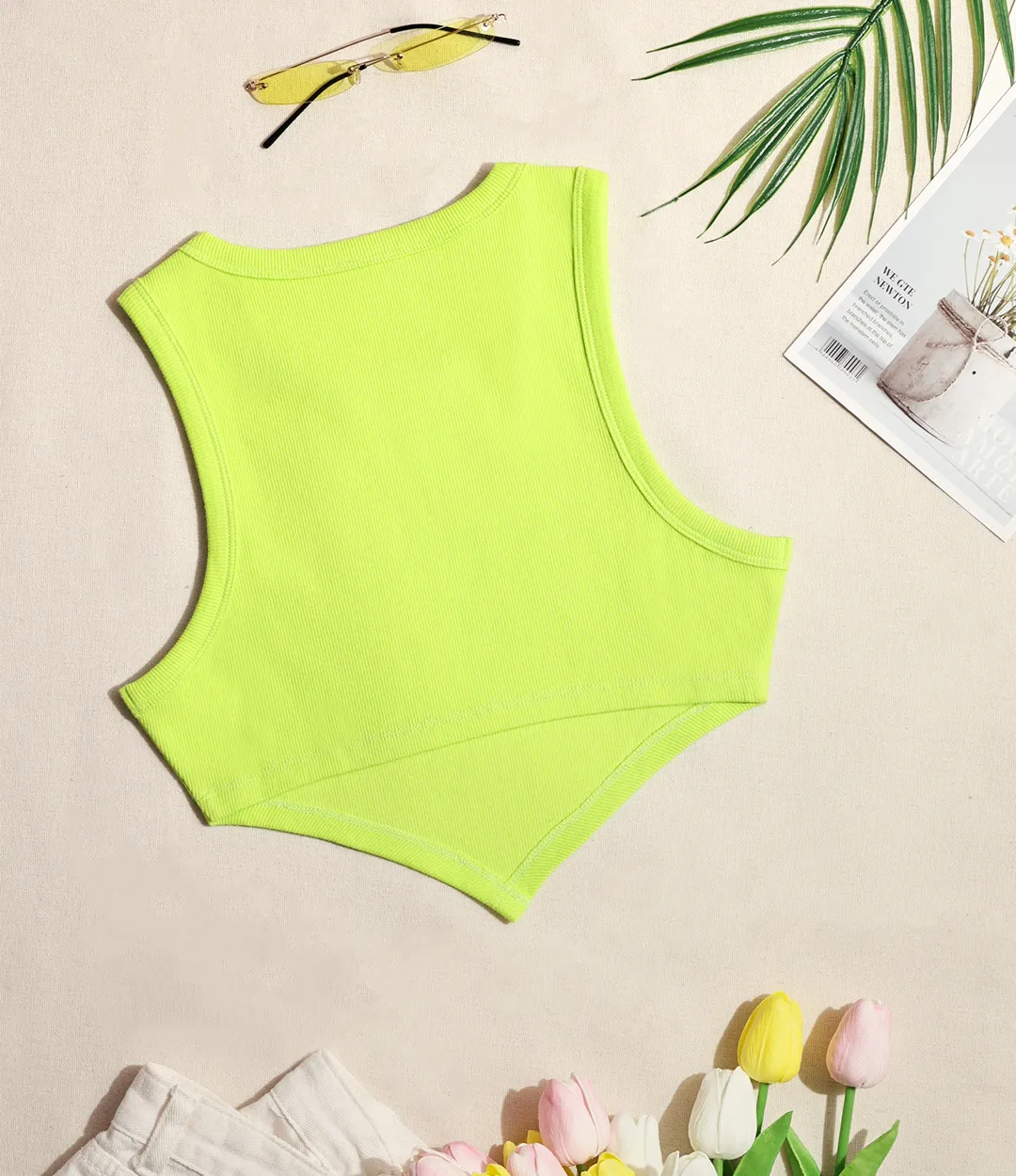 Sunshine Pointed Hem Tank sold by Aha Selected product image thumbnail 5