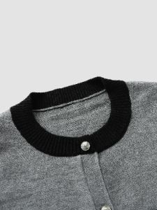 Women's Colorblock Pocket Cardigan sold by Aha Selected