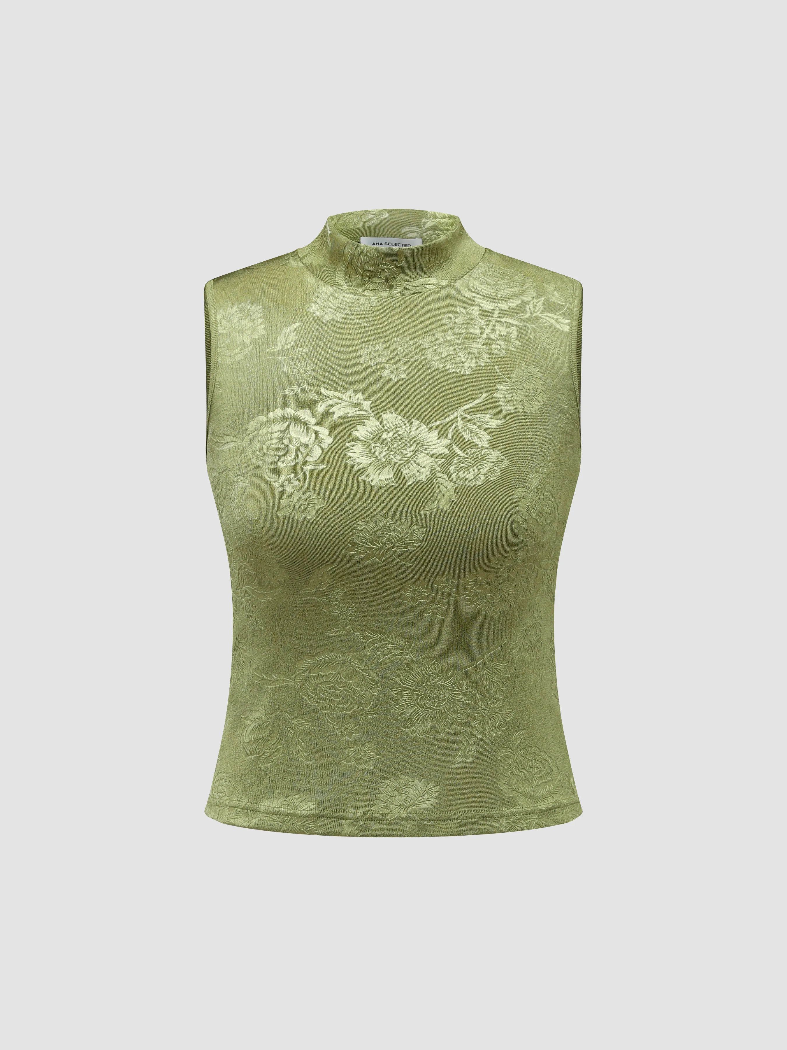 Knitted Embossed Small High-Neck Vest sold by Aha Selected product image thumbnail 2