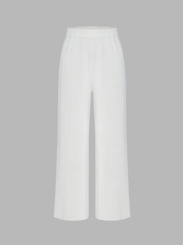 Relaxed Knit Wide Leg Pants sold by Aha Selected