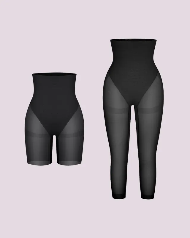 BOOT-YEAH™ MeshSmooth™ High-Waisted Mid Thigh Short + Capri sold by Shapellx