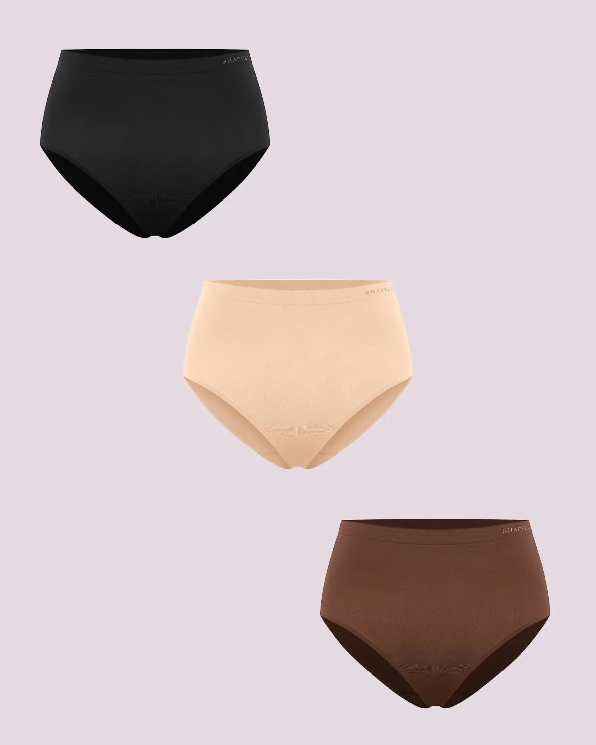 Bare Essentials™ Skin Flow Comfy Mid-Rise Brief 3-Pack sold by Shapellx