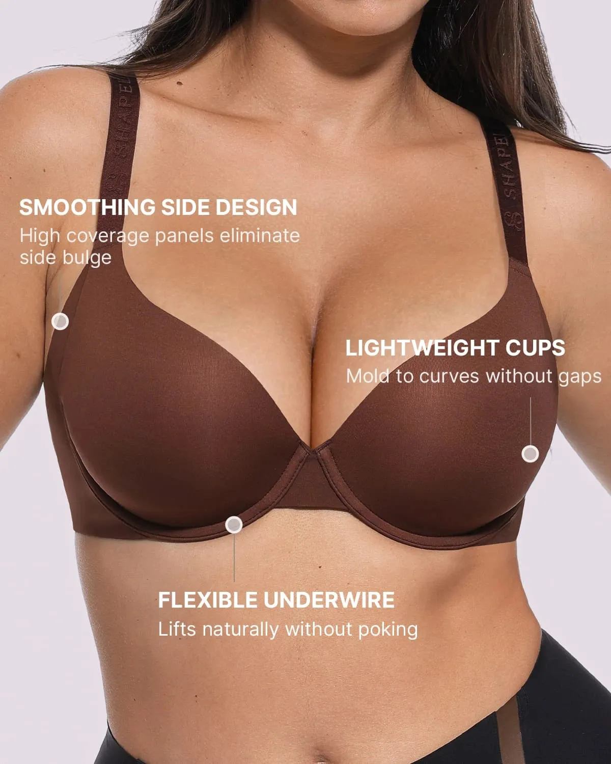 Bare Essentials™ Cream Touch™ Smoothing T-Shirt Bra sold by Shapellx product image thumbnail 3