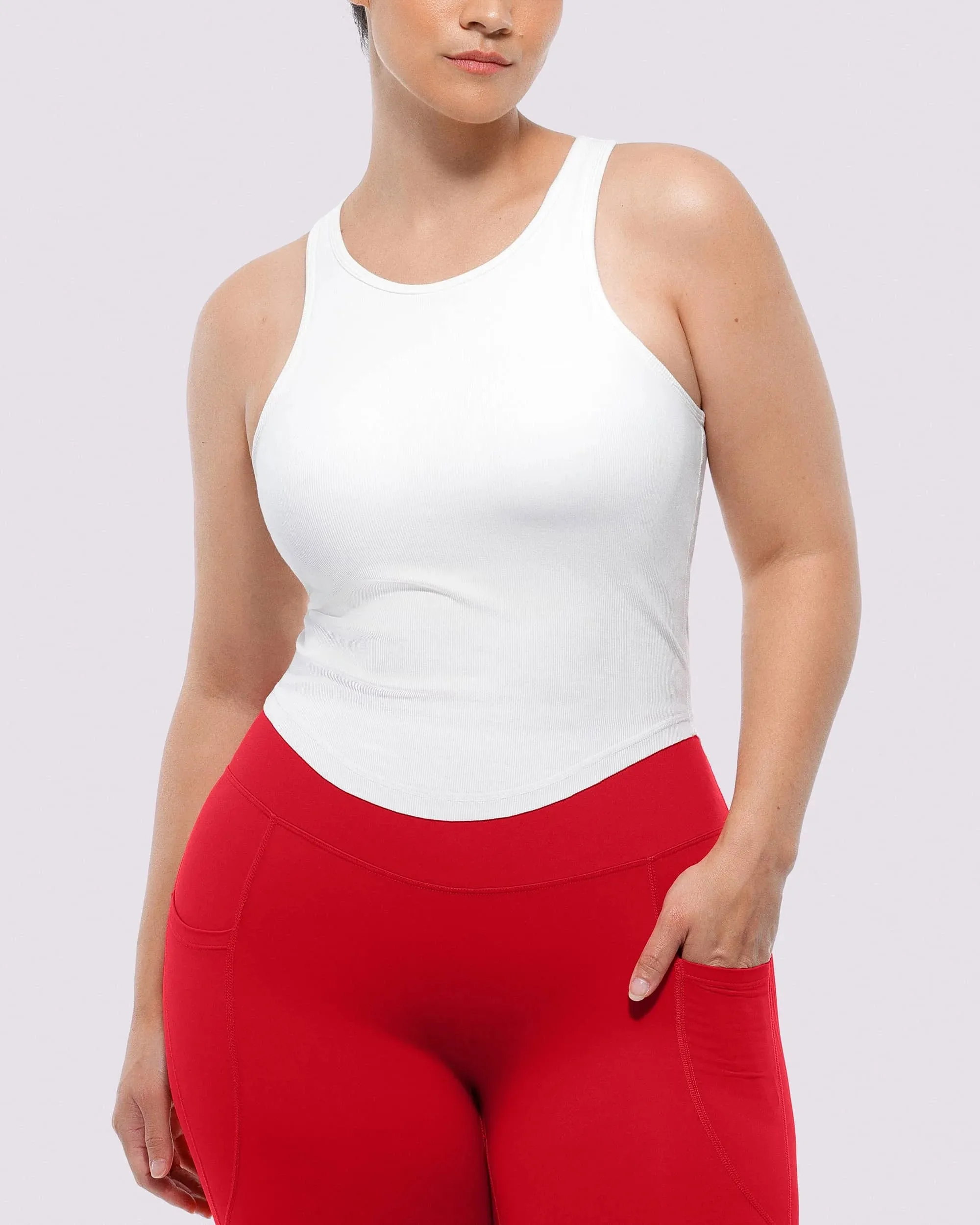 NeoSweat® AirSlim® Essential Built-In Bra Tank sold by Shapellx