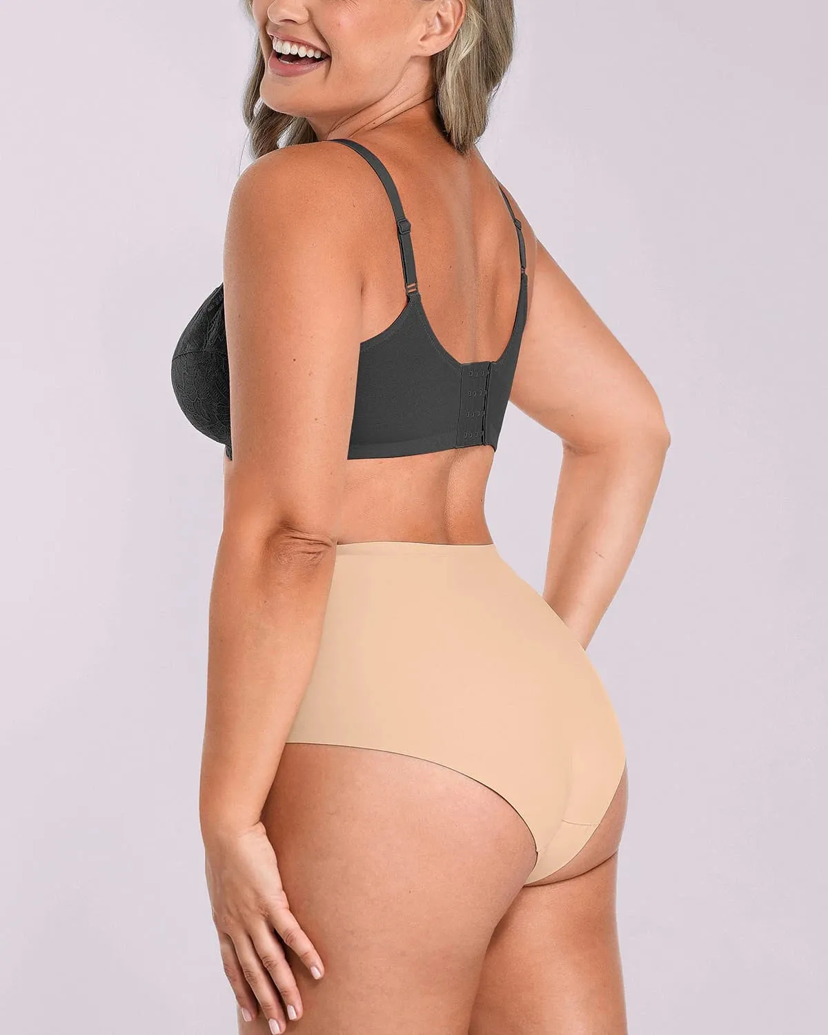 Bare Essentials™ AirSlim® Unlined Lace Underwired Uplift Bra sold by Shapellx product image thumbnail 4