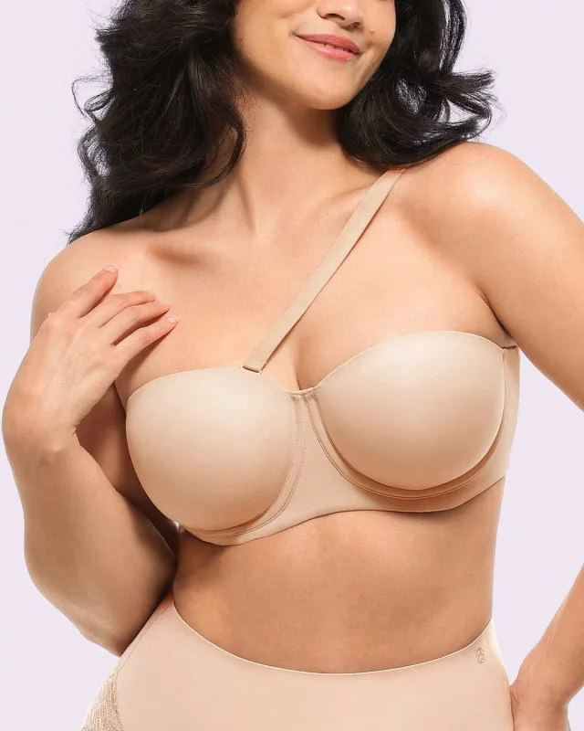 Bare Essentials™ AirSlim® Convertible Strapless Push Up Bra sold by Shapellx