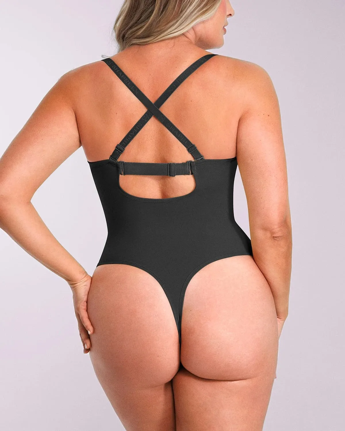 Bare Essentials™ AirSlim® Strapless Thong Bodysuit sold by Shapellx product image thumbnail 4