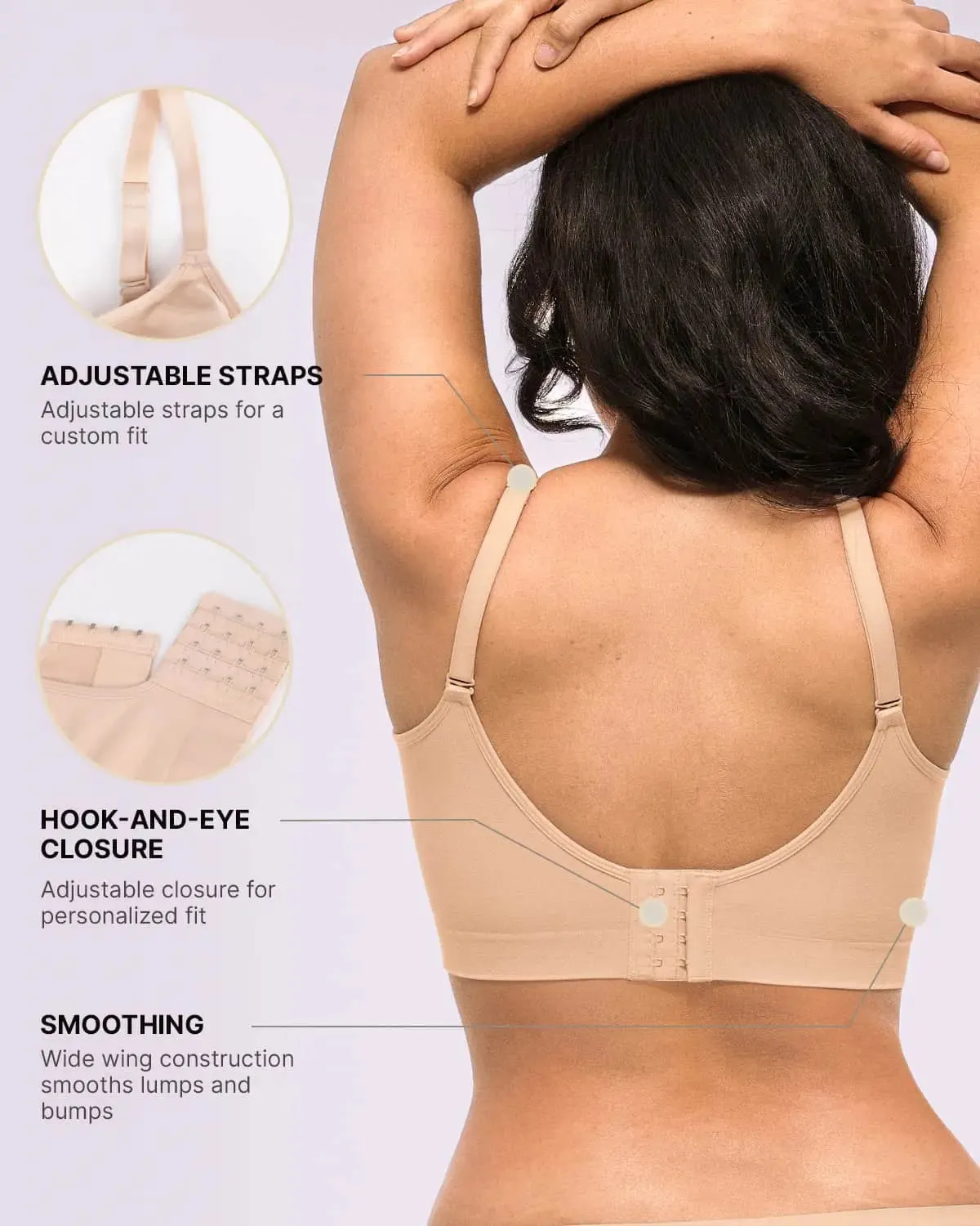 Bare Essentials™ Skin Flow Smooth Unlined Wireless Bra sold by Shapellx product image thumbnail 3