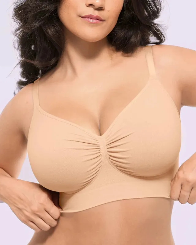 Bare Essentials™ Skin Flow Smooth Unlined Wireless Bra made by Shapellx